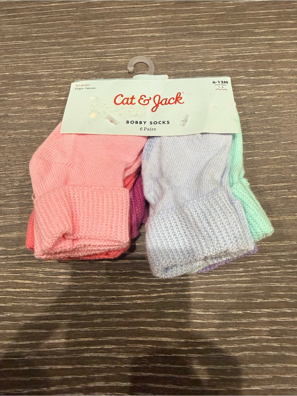 NWT Cat & Jack Size 6-12 months Baby Bobby Socks (6 Pairs)